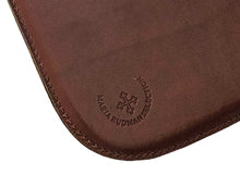 MARIA RUDMAN BROWN LEATHER CARD CASE