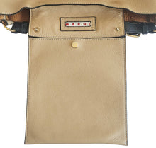 MARNI BEIGE LEATHER SHOULDER BAG