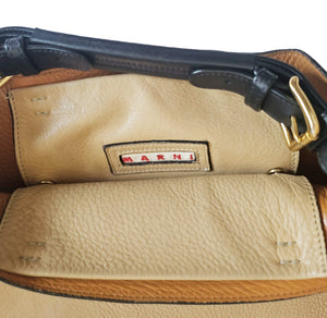MARNI BEIGE LEATHER SHOULDER BAG