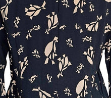 MARNI BLACK/BEIGE PRINT JEWEL APPLIQUE BLOUSE (40)