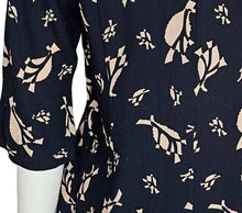 MARNI BLACK/BEIGE PRINT JEWEL APPLIQUE BLOUSE (40)