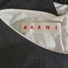 MARNI BLACK FRINGE WOOL TOP (42)