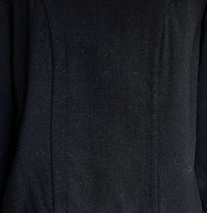 MARNI BLACK FRINGE WOOL TOP (42)