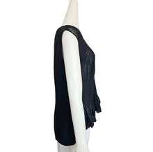 MARNI BLACK PLEATED SHEER FRONT TOP (42)