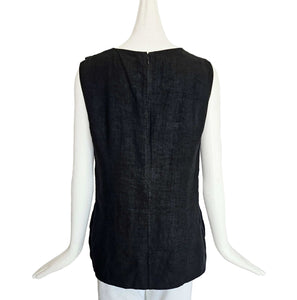 MARNI BLACK PLEATED SHEER FRONT TOP (42)