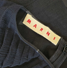 MARNI BLACK PLEATED SHEER FRONT TOP (42)