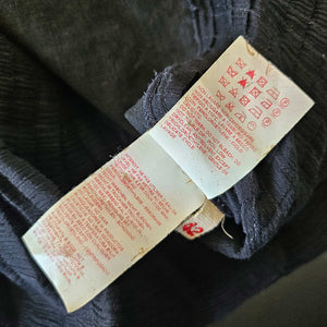 MARNI BLACK PLEATED SHEER FRONT TOP (42)