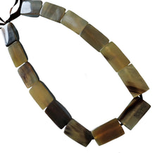 MARNI BLUE/GREEN HORN AND RESIN STATION NECKLACE