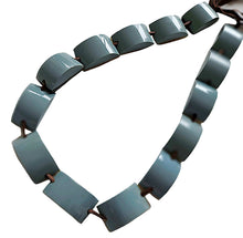 MARNI BLUE/GREEN HORN AND RESIN STATION NECKLACE