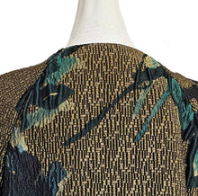 MARNI BLUE/BROWN SHORT SLEEVES BROCADE JACKET (38)