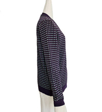 MARNI PURPLE/BLUE COTTON SILK CARDIGAN (46)