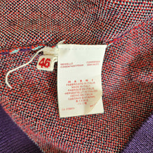 MARNI PURPLE/BLUE COTTON SILK CARDIGAN (46)