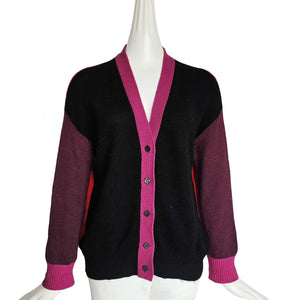 MARNI COLORBLOCK CASHMERE CARDIGAN (38)