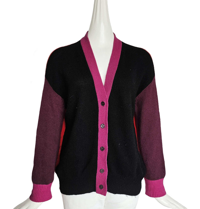 MARNI COLORBLOCK CASHMERE CARDIGAN (38)