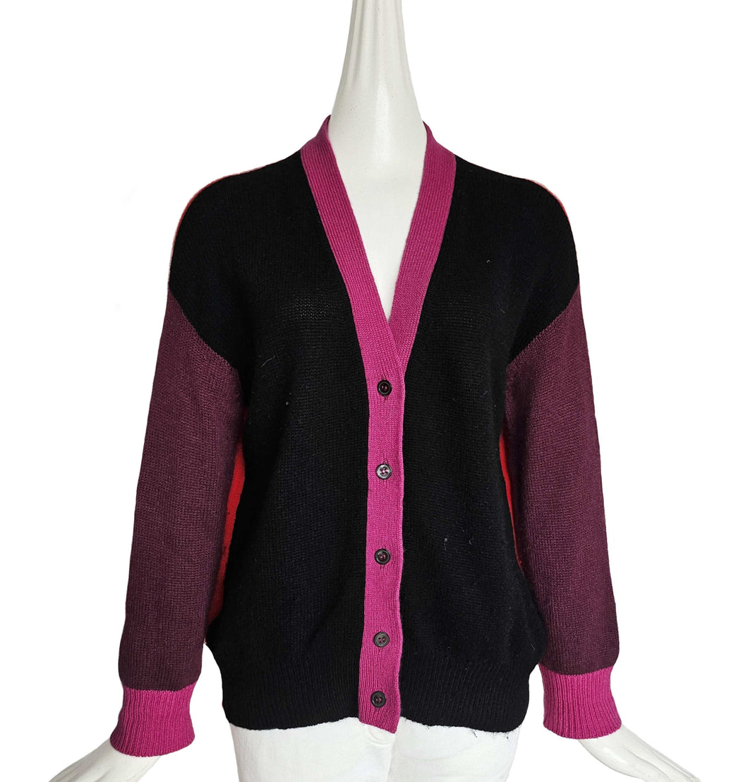 MARNI COLORBLOCK CASHMERE CARDIGAN (38)