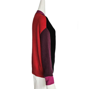 MARNI COLORBLOCK CASHMERE CARDIGAN (38)