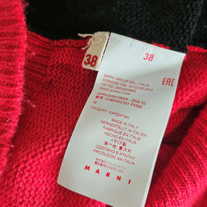 MARNI COLORBLOCK CASHMERE CARDIGAN (38)
