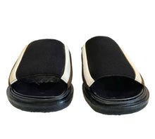 MARNI BLACK/BROWN FABRIC FUSSBETT SANDALS (37.5)
