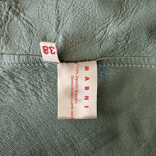 MARNI GREEN LAMB SKIN JACKET (38)