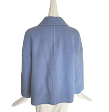 MARNI POWDER BLUE WOOL/CASHMERE SHORT COAT (40)
