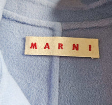 MARNI POWDER BLUE WOOL/CASHMERE SHORT COAT (40)