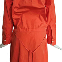 MARNI ORANGE DRAWSTRING MIDI DRESS (40)