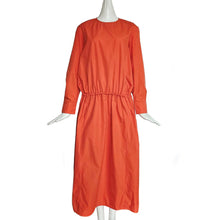 MARNI ORANGE DRAWSTRING MIDI DRESS (40)