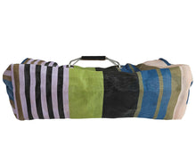 MARNI MULTICOLOAR PLASTIC STRIPED MARKET TOTE BAG