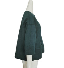 MARNI TEAL WRINKLED FLARE JACKET (40)