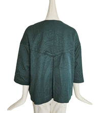 MARNI TEAL WRINKLED FLARE JACKET (40)