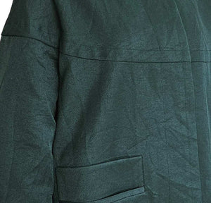 MARNI TEAL WRINKLED FLARE JACKET (40)
