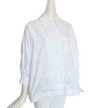 MARNI WHITE RELAXED FIT DOLMAN COTTON SHIRT (40)