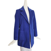 MAX & CO. ROYAL BLUE WAIST TIE COAT (40)