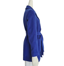 MAX & CO. ROYAL BLUE WAIST TIE COAT (40)