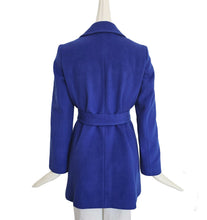 MAX & CO. ROYAL BLUE WAIST TIE COAT (40)