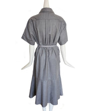 STELLA MCCARTNEY GRAY WOOL SHIRT DRESS (40)