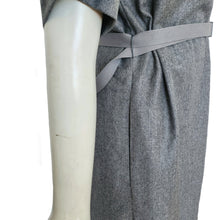 STELLA MCCARTNEY GRAY WOOL SHIRT DRESS (40)