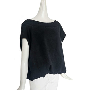 DRIES VAN NOTEN BLACK BUBBLE TOP (M)