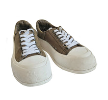 ALEXANDER MCQUEEN GREEN PLIMSOLL SNEAKERS (35/36)