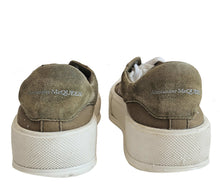ALEXANDER MCQUEEN GREEN PLIMSOLL SNEAKERS (35/36)