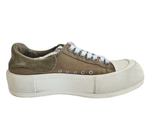 ALEXANDER MCQUEEN GREEN PLIMSOLL SNEAKERS (35/36)