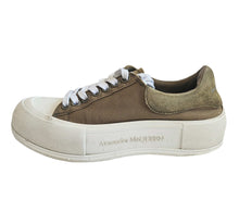 ALEXANDER MCQUEEN GREEN PLIMSOLL SNEAKERS (35/36)