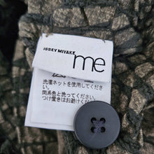 ME ISSEY MIYAKE BLACK/GREEN DIAMOND PRINT CAULIFLOWER JACKET