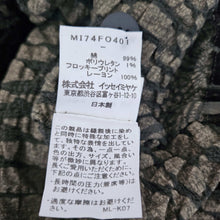 ME ISSEY MIYAKE BLACK/GREEN DIAMOND PRINT CAULIFLOWER JACKET