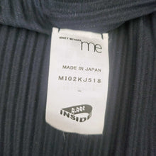 ME ISSEY MIYAKE NAVY PLEATED A-LINE LONG SHIRT JACKET