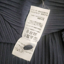 ME ISSEY MIYAKE NAVY PLEATED A-LINE LONG SHIRT JACKET