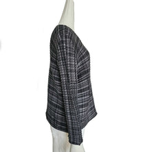 ISSEY MIYAKE ME GREY PLAID PLEATED TOP (ONE SIZE)