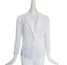 ME ISSEY MIYAKE WHITE CAULIFLOWER JACKET