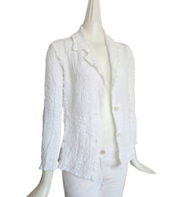 ME ISSEY MIYAKE WHITE CAULIFLOWER JACKET