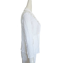 ME ISSEY MIYAKE WHITE CAULIFLOWER JACKET